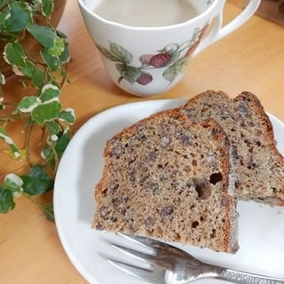 あずき&きなこの大豆粉でおいしいパウンドケーキ♪